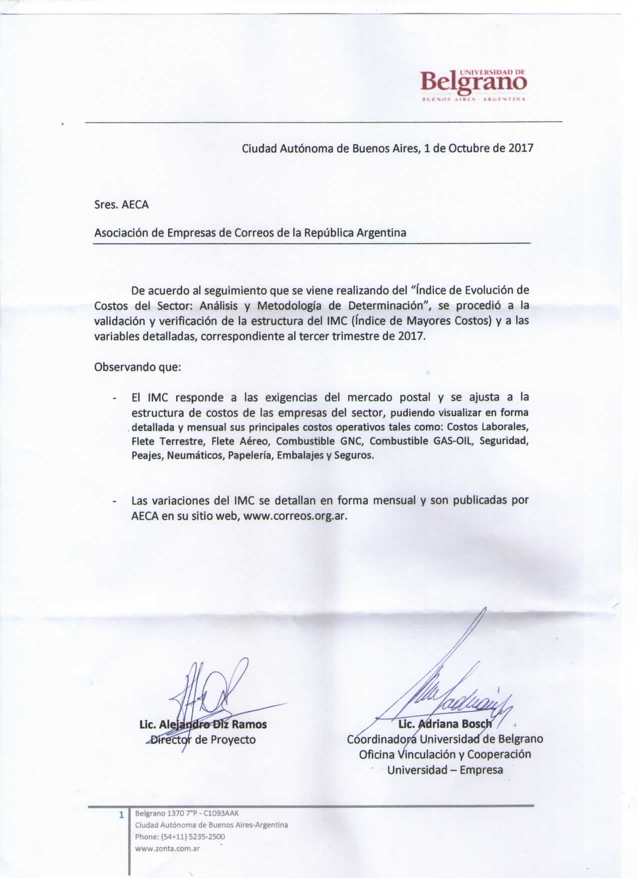 certificacion imc495